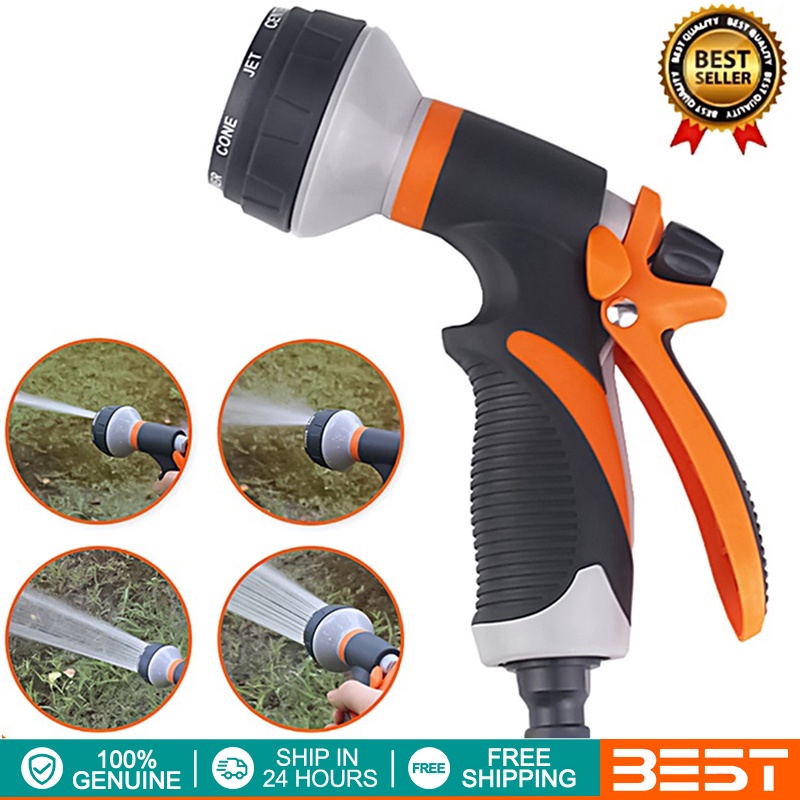 Watering Gun High Pressure Garden Hose Spray Nozzle Car Washer ...