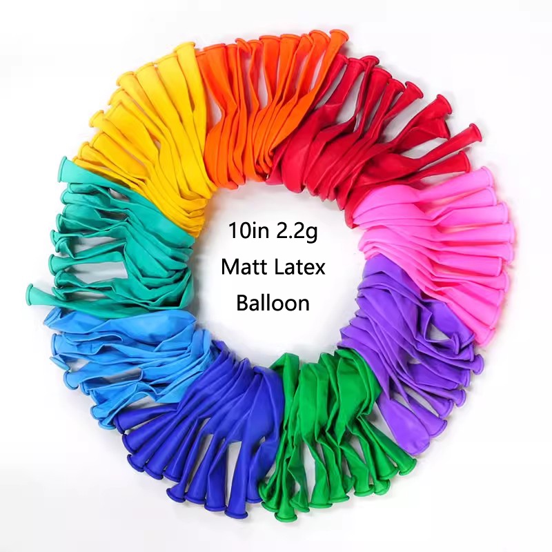 10pcs 10 Inch Matte Latex Balloons Thicken Pearl Balloons Birthday ...