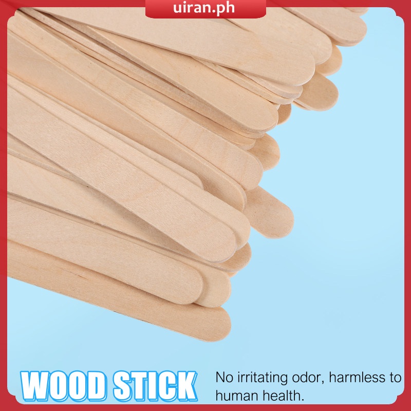 [READY STOCK] 100 Pcs Craft Sticks Jumbo Waxing Wooden DIY Large