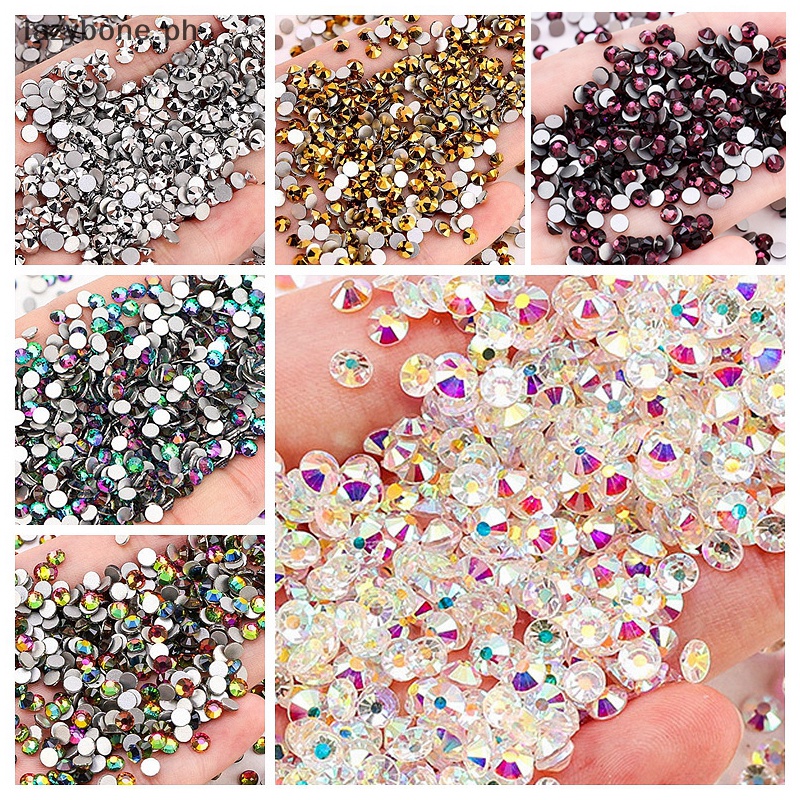 lazybone 1440pcs 2mm DIY Beads Rhinestone Flat Back Bead Charm Rhinestones Glitter Beads For DIY Craft Jewelry Making LZ Shopee Philippines