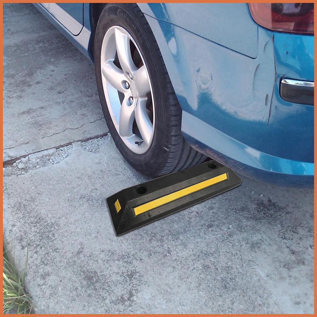 Garage Parking Stops Curb Garage Vehicle Floor Stopper with Yellow