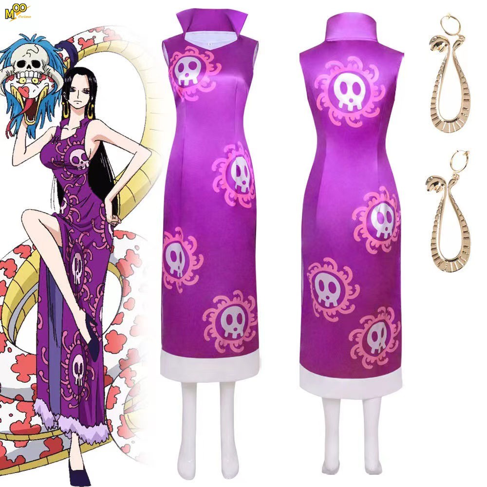 ONE PIECE cosplay costume Oka Shichibukai Boa Hancock cosplay Set and ...