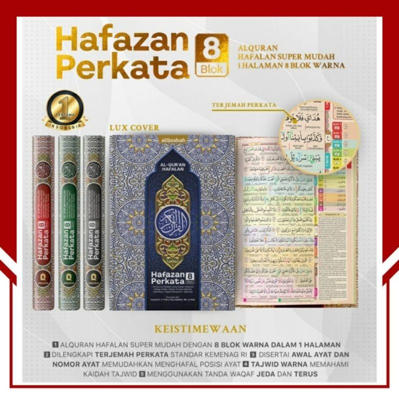 A5 | Al Quran Memorizing Hafazan 8 Blocks Of Translation Of Words And ...