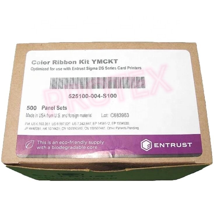 datacard ymckt ribbons 525100004s100 for thermal id card printer