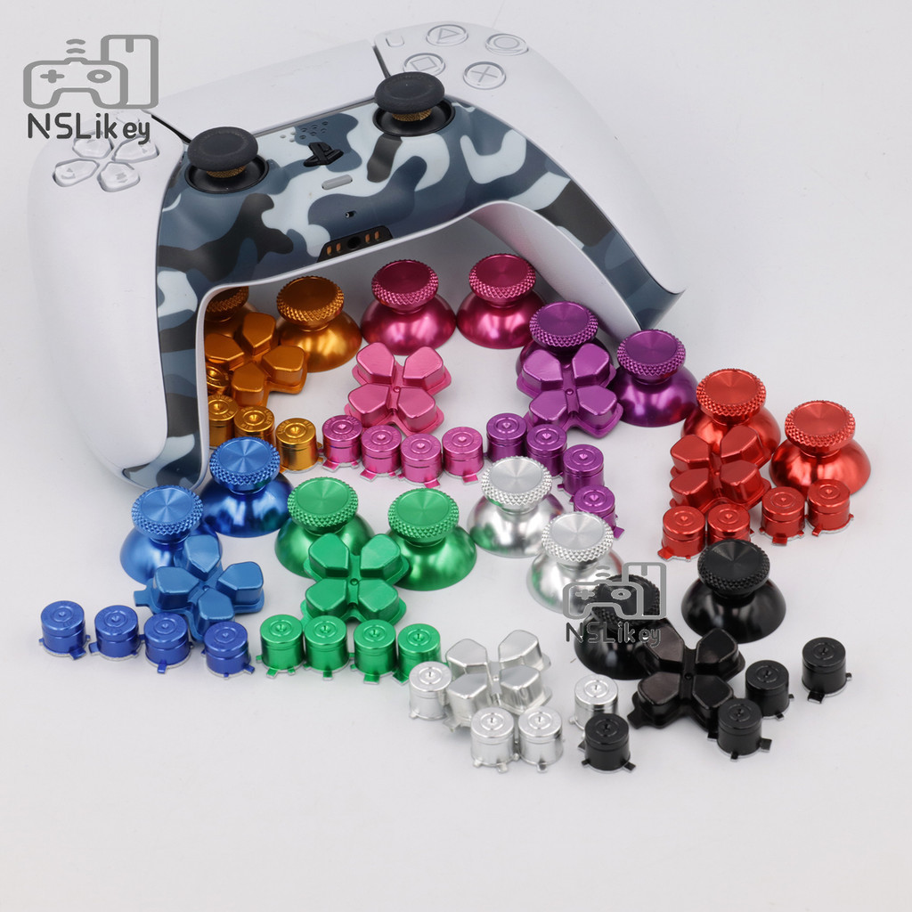 Metal Button set for Playstation 5 Controller Aluminum Alloy Dpad ABXY ...