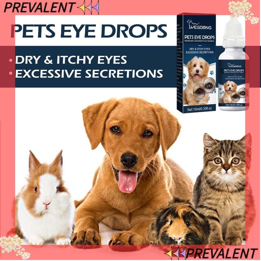 PREVA Eye Lubricating Drop, 10ml Moist Eyes Pet Eye Drops, Gentle
