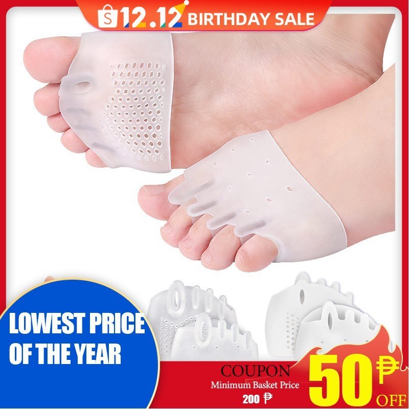 FiveHole Toe Front Pad Hallux Valgus Large Foot Bone Overlap And Shock Absorption