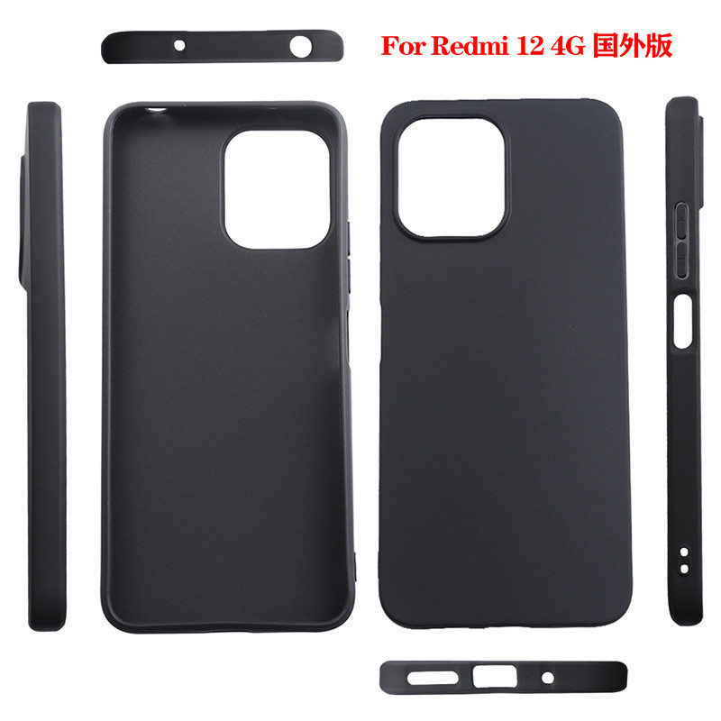 Xiaomi Redmi 12 4G / Redmi Note 12R 23076RA4BC Case High Quality Black ...