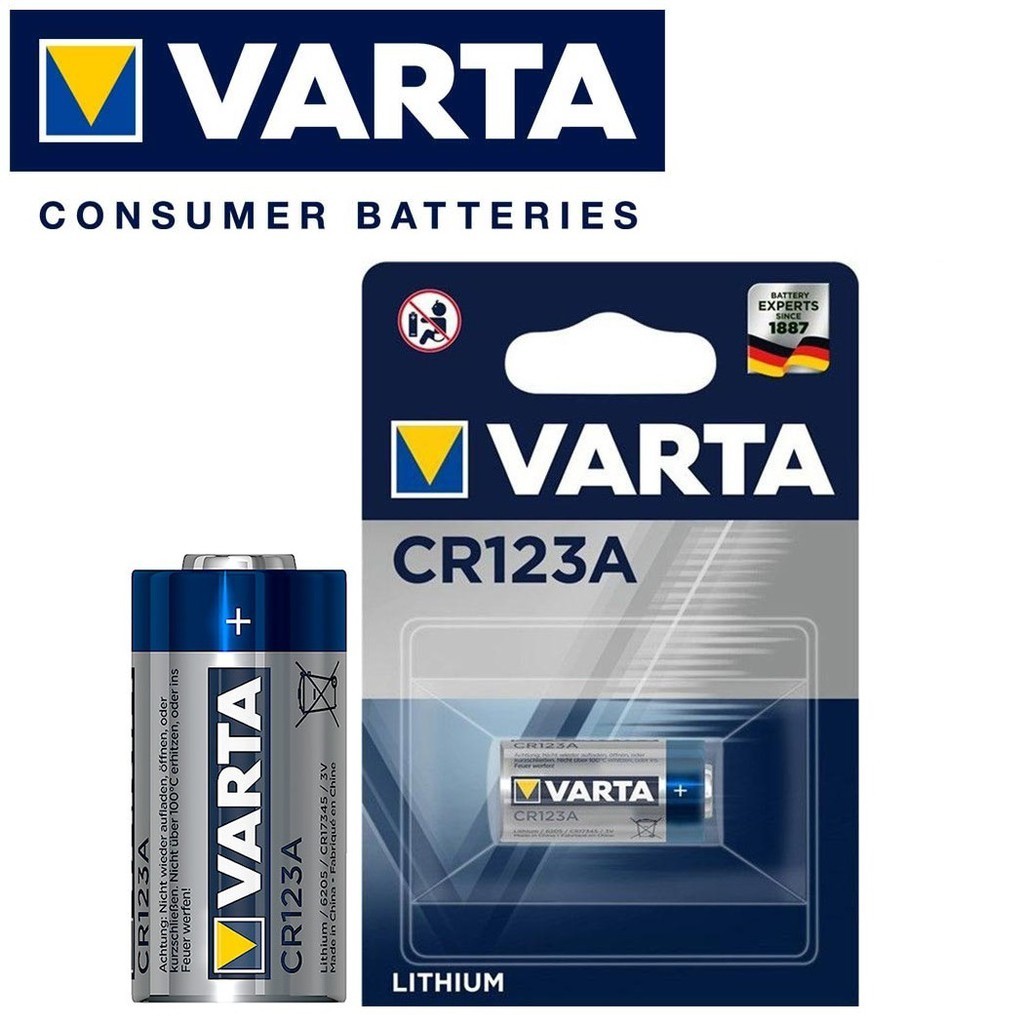 Varta CR123 (1pc) 3v Lithium Battery in Blister Pack CR123A Batteries ...