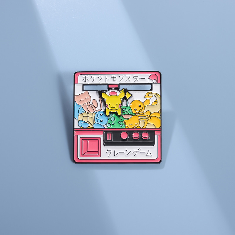 Funny Pokemon Enamel Pin Brooches Anime Game Machine Brooch Cartoon ...