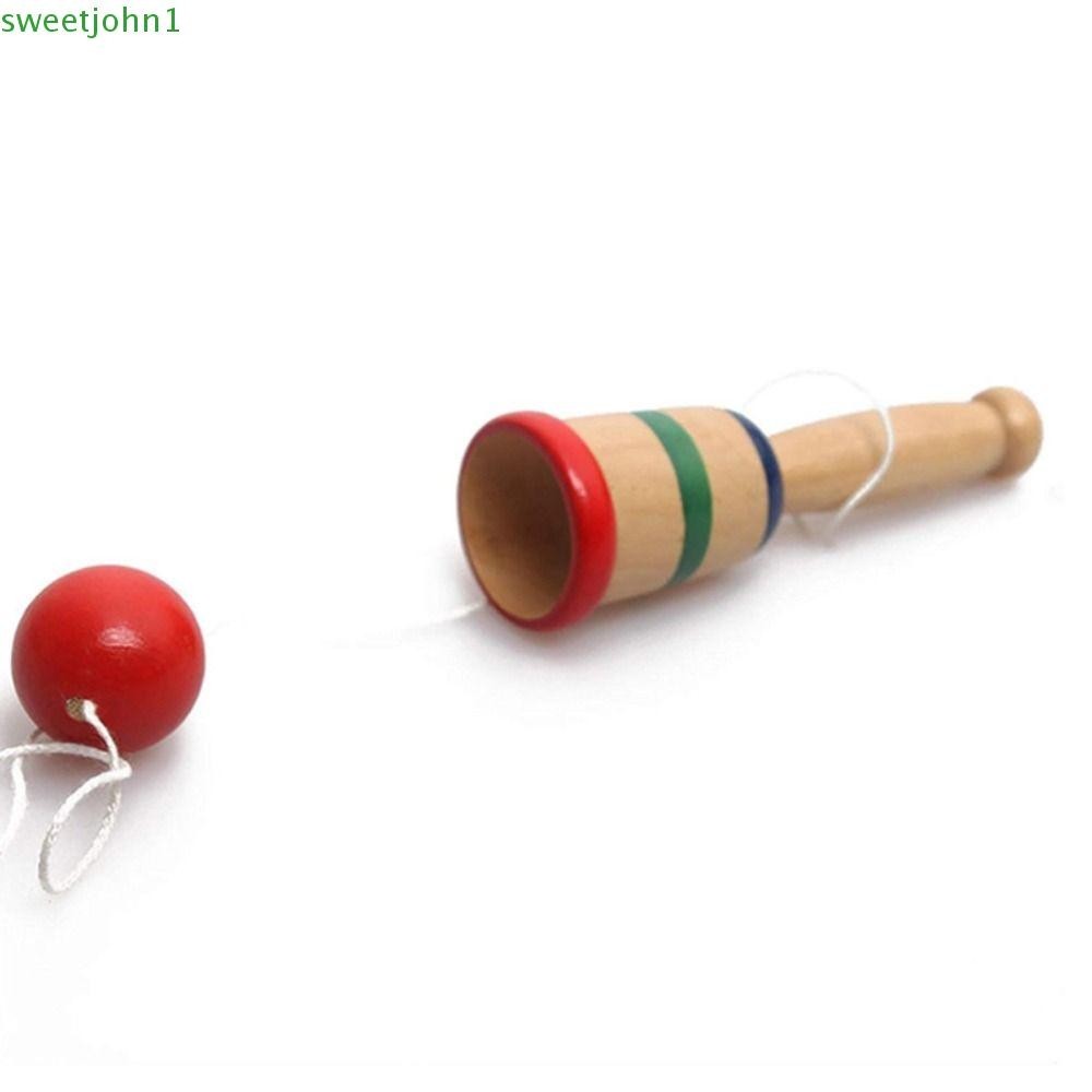 SWEETJOHN Wooden Bilboquet Cup and Ball, Traditional Games Outdoor ...