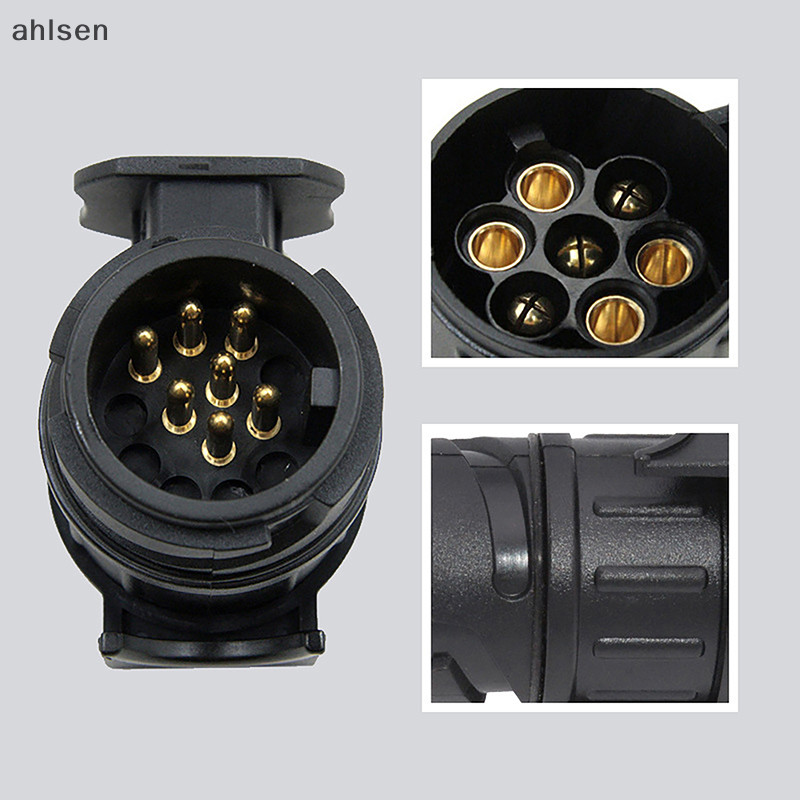 ahlsen 13 To 7 Pin Plug Adapter Trailer Connector 12V Towbar Towing ...