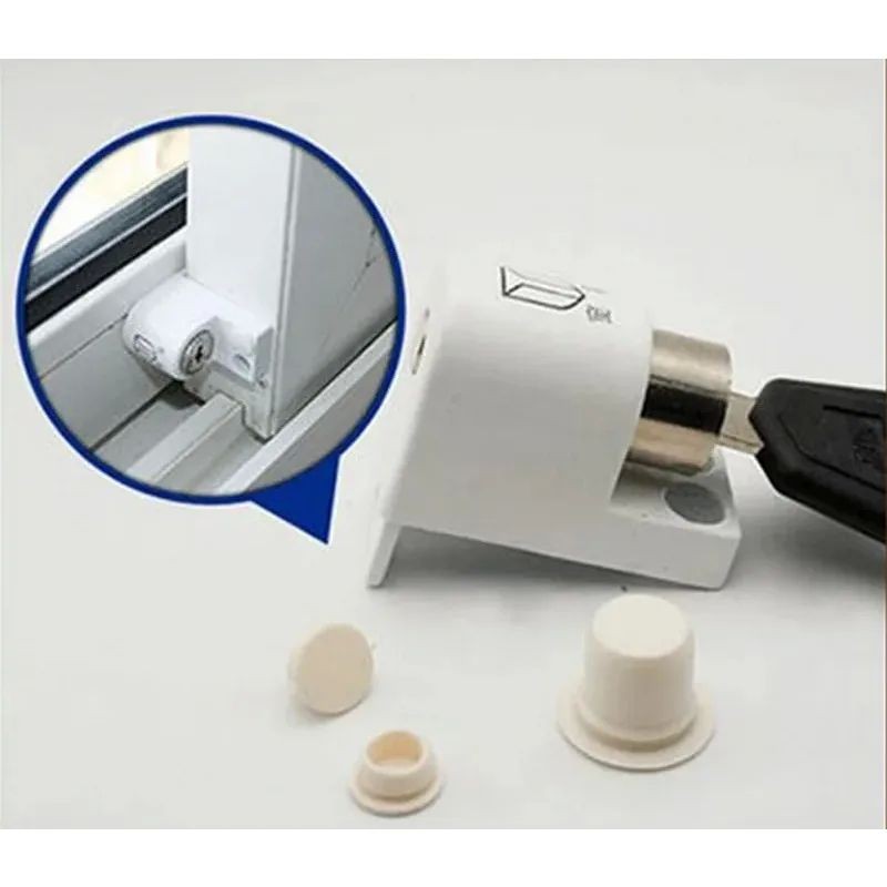 Sliding Window Patio Screw Door Lock Key Push Baby Child Safety ...