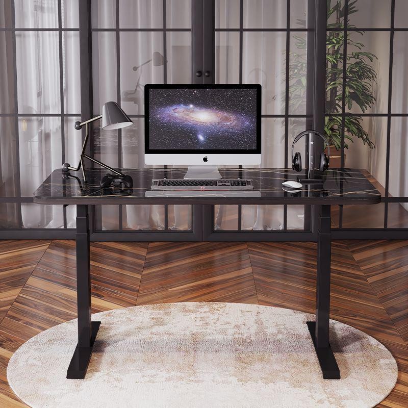 Changteng Office Desk Board Electric Lifting Desk Oval Tube Light ...
