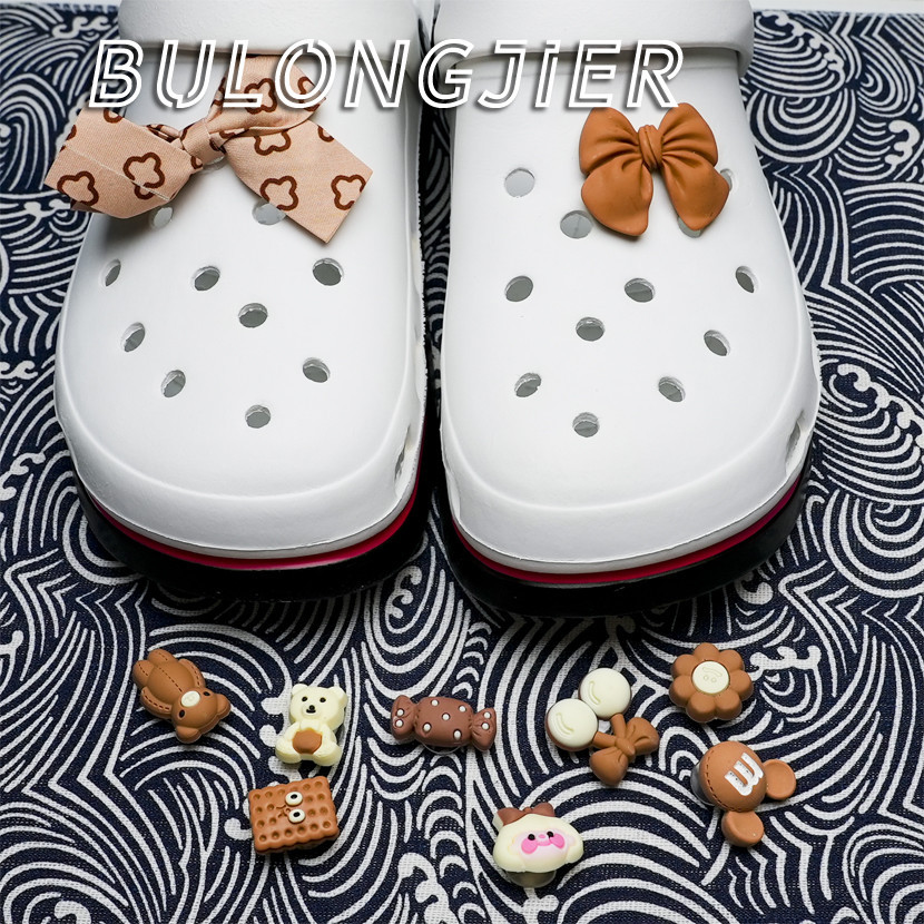 Crocs Jibbitz Green New Bow Tie Set DIY Shoes Charm Button | Shopee ...