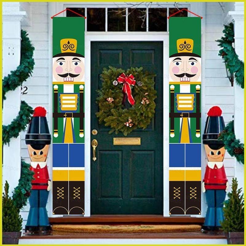 SnOw Christmas The Nutcracker couplet decorated door curtain holiday ...