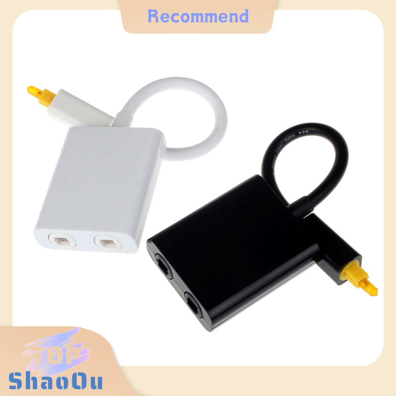 ShaOu Digital Optical Audio Splitter 2 Way Audio Cable Splitter Adapter ...