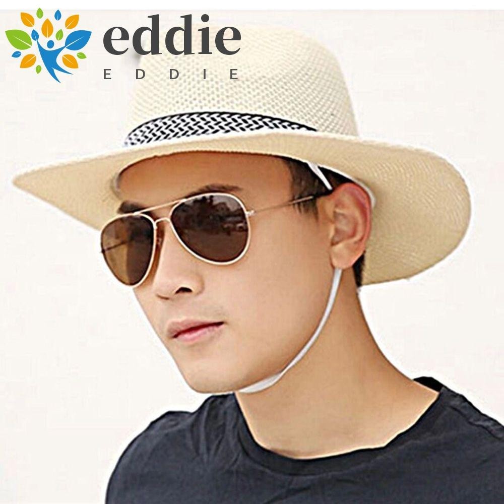 26EDIE Middle-aged Men Straw Hat Summer Cool Bohemia Style Female Male ...