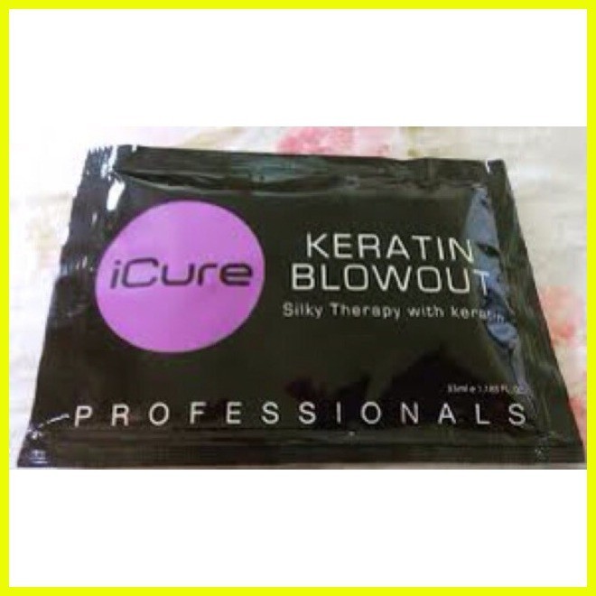 Icure keratin Brazilian blowout pouch icure sachet blow out Shopee Philippines