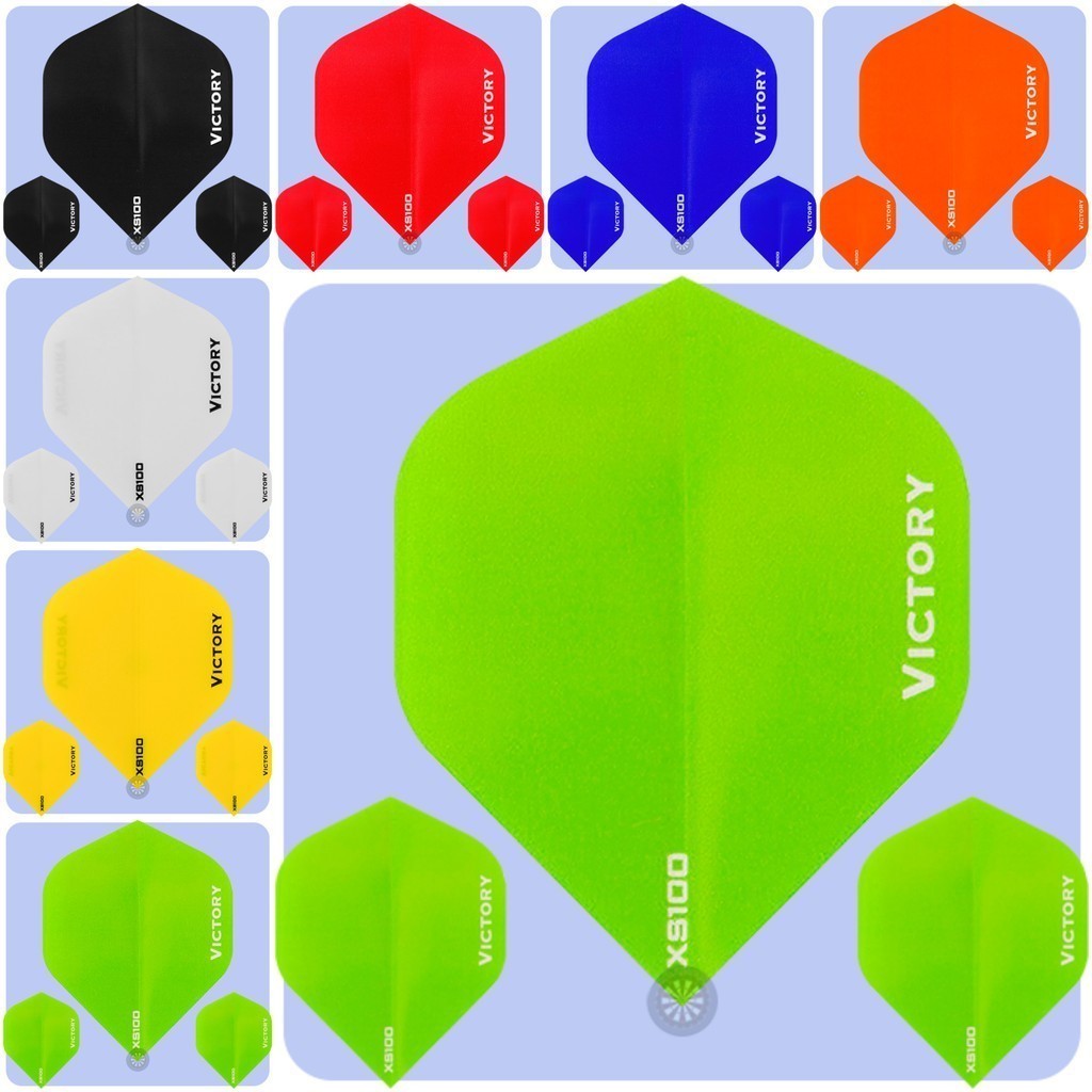 Victory Colors Dart Flights 100 micron Standard extra strong 3pcs ...