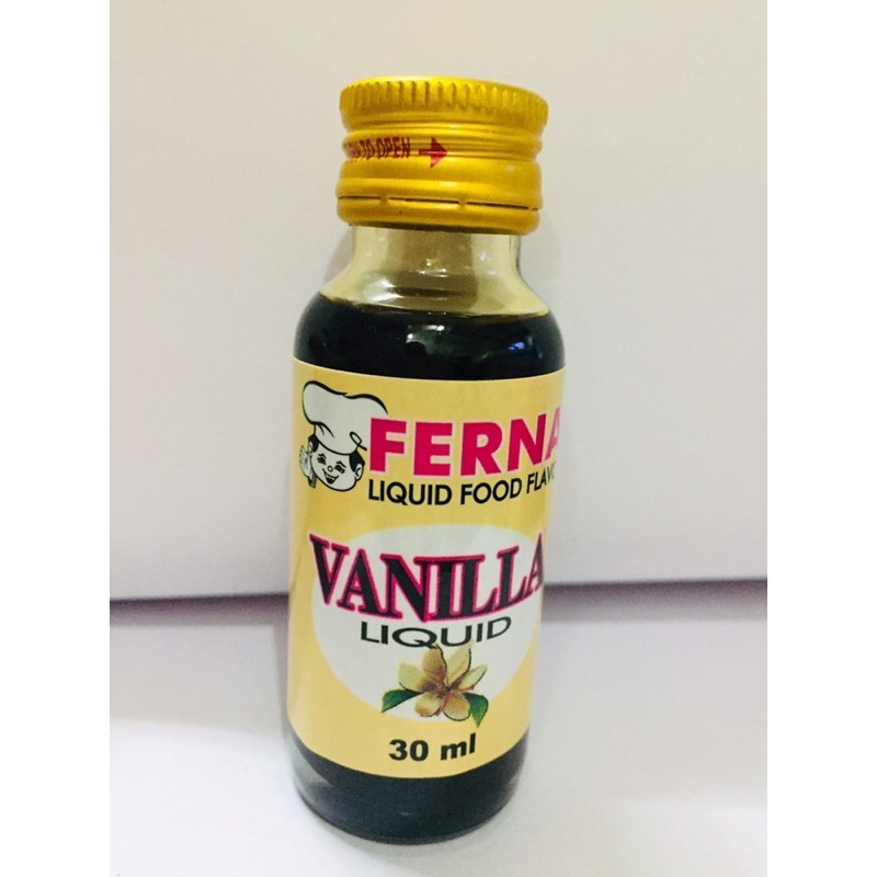 30ml Ferna Vanilla Liquid Food Flavor (CLEAR and LIQUID BROWN) | Shopee ...