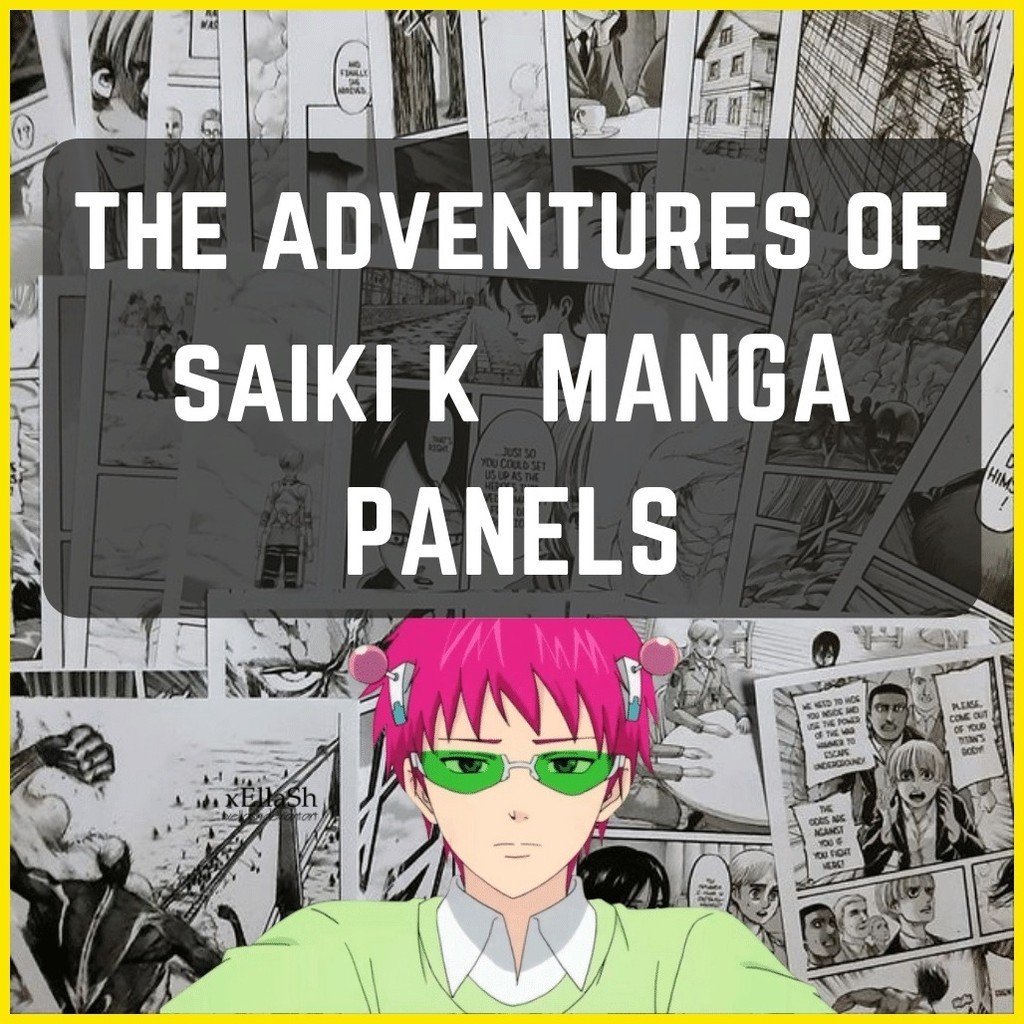 ๑ ☢ (Sticker Manga Panel) Wall decorthe adventures of saiki k manga ...