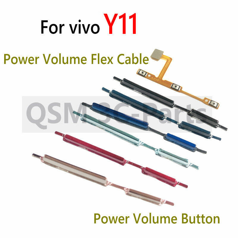 Power ON OFF Key Mute Volume Button and Ribbon Flex Cable For Vivo Y11 ...