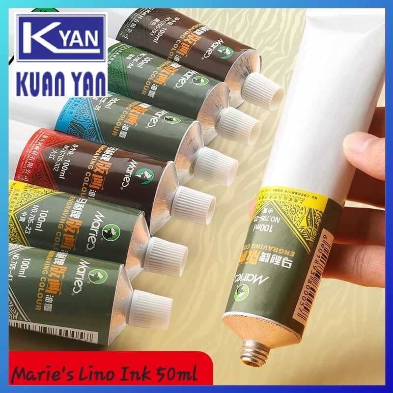 Marie's Lino Ink For Silk Screen Waterproof Ink Printing Making Cetak ...