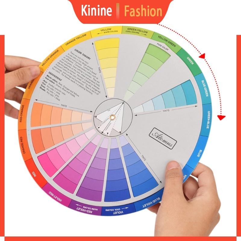KIN Paper Card Design Color Mixing Wheel Ink Chart Guidance Round ...