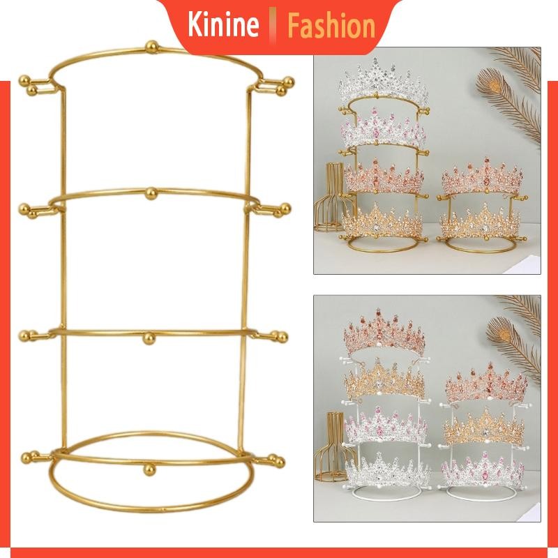 KIN Queen Crown Stand Holder Bride Tiara Hair Accessories Adornment ...
