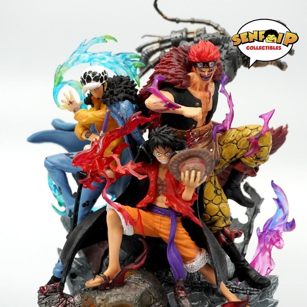 HQKO One Piece Figure Eustass Kid Luffy Law Action Figures PVC The ...