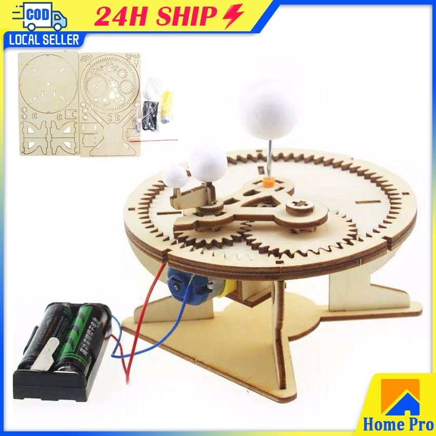 DIY Orbits Toy Solar System Globe Earth Sun Moon Orbital Planetarium ...