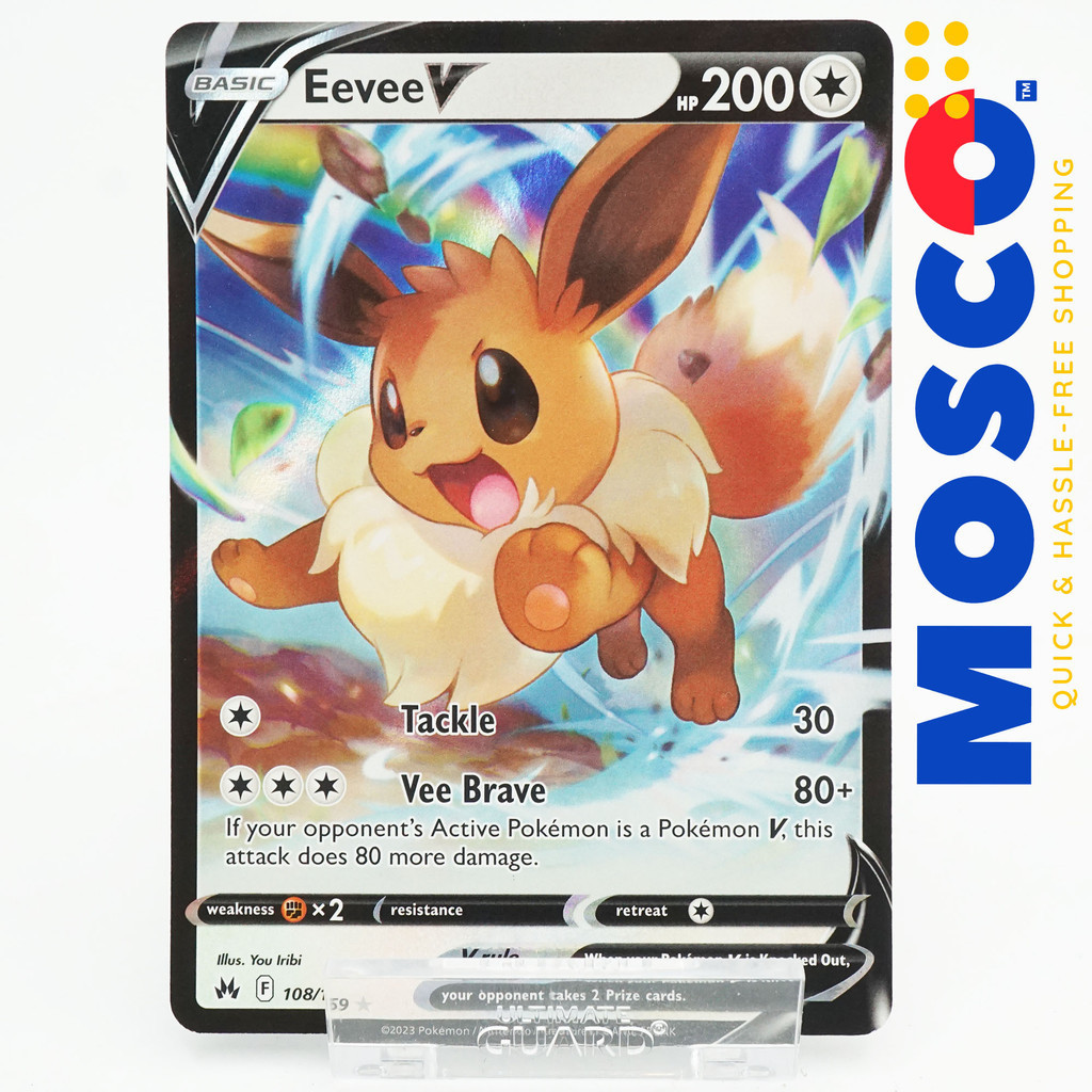 Eevee V - 108/159 - Ultra Rare Crown Zenith | Pokemon TCG | Shopee ...