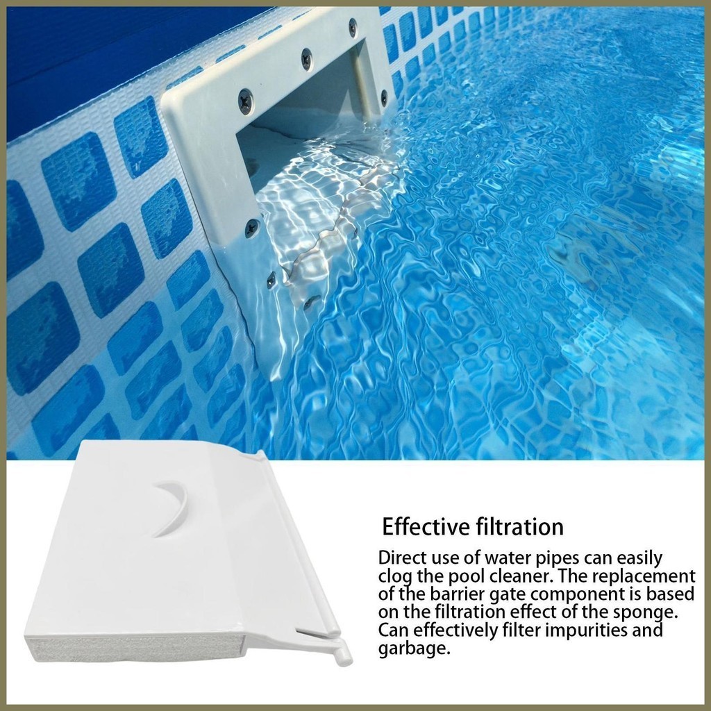 Clapet De Skimmer De Piscine De Remplacement - Modèle 1091WM, ABS Et Mousse, 20.5x12.5cm, Pour Petits Skimmers
