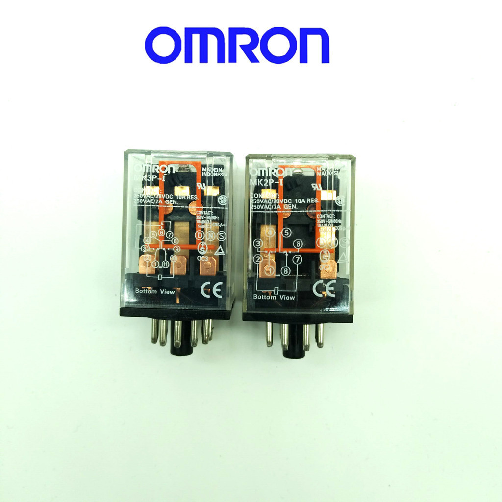 Omron Middle Relay Electromagnetic Relay MK2P-I/MK3P-I (with Base ...