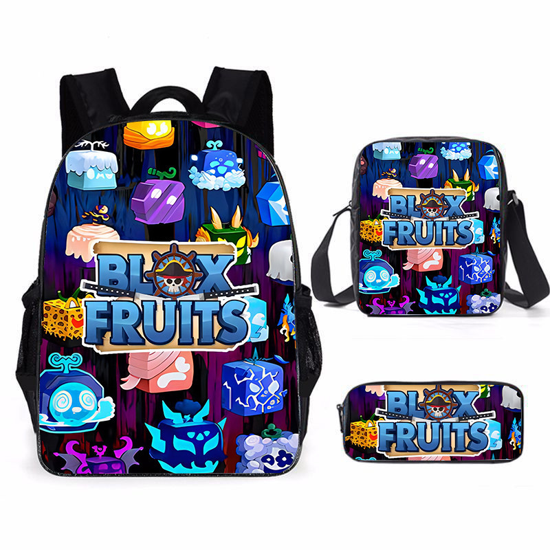 Roblox Blox Fruits Backpack, 3D Printing Shoulder Bag, Girls Boys ...