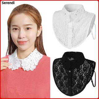 Women girls fake collar high elastic lace bottoming autumn and