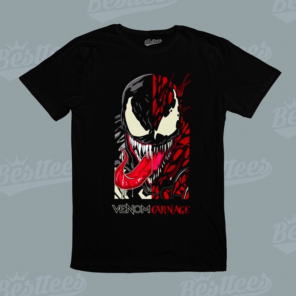 Spider-Man Vs The Symbiotes Venom And Carnage Comics Grey Graphic Tee Men's Adult T-Shirt (Small - Foto 8