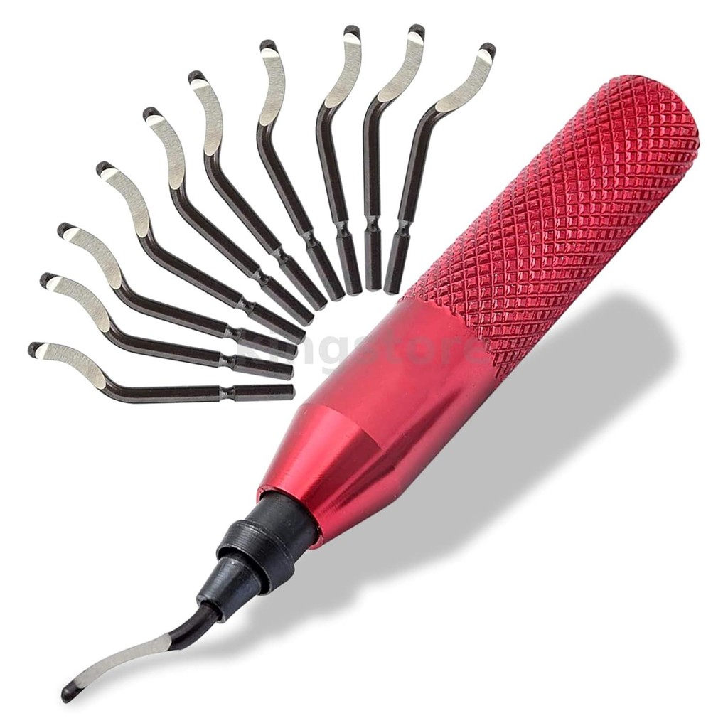 Deburring Tool with 10 BS1010 Steel Swivel Blades Multi-Material ...