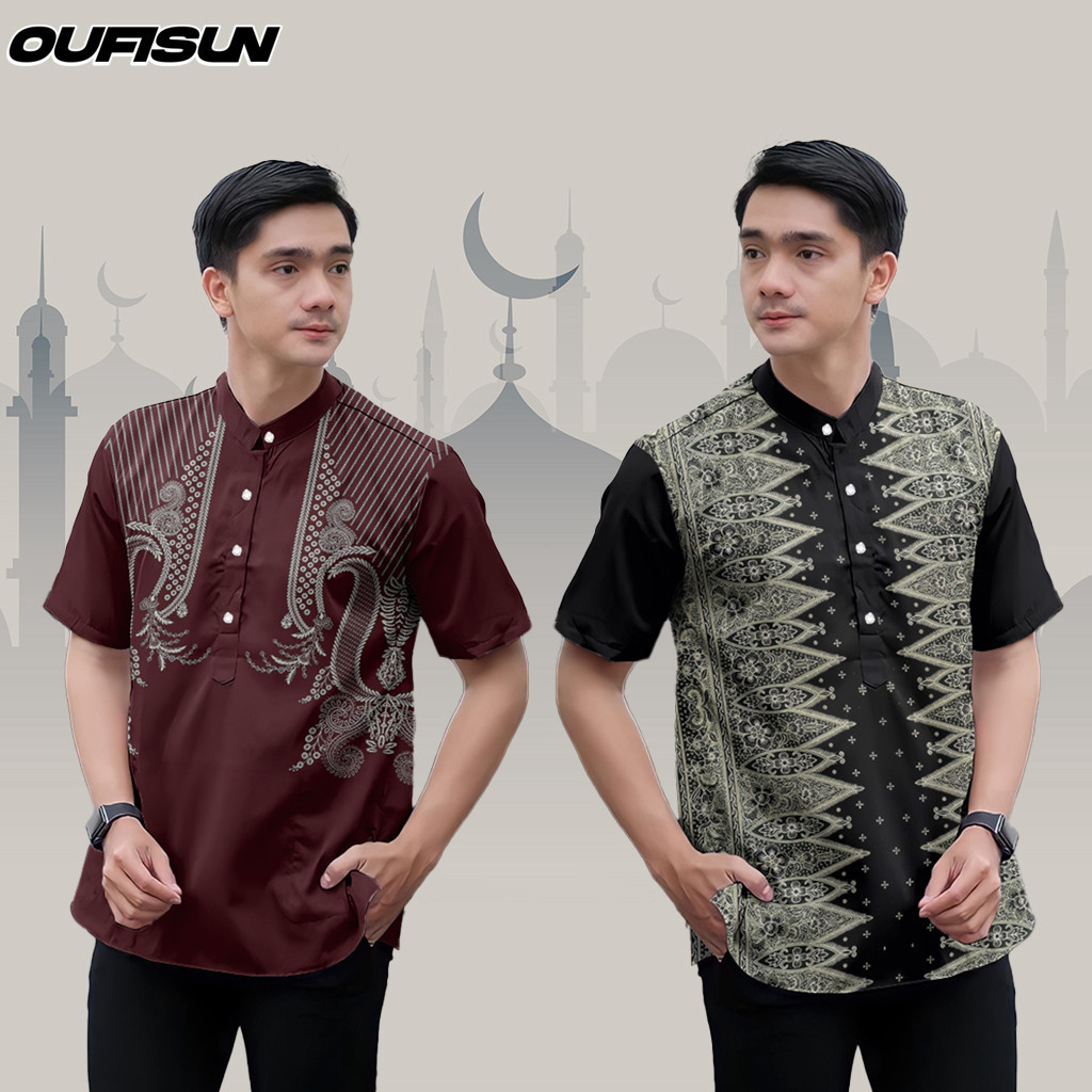 Raya 2025 Ramadan Festival Stand Short -sleeved Shirt Retro Ethnic ...