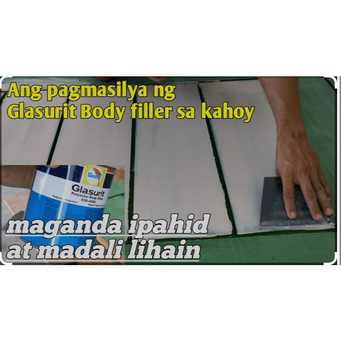 ♞Glasurit Polyester Body Filler with Harderner Gallon 4 Liters Pang