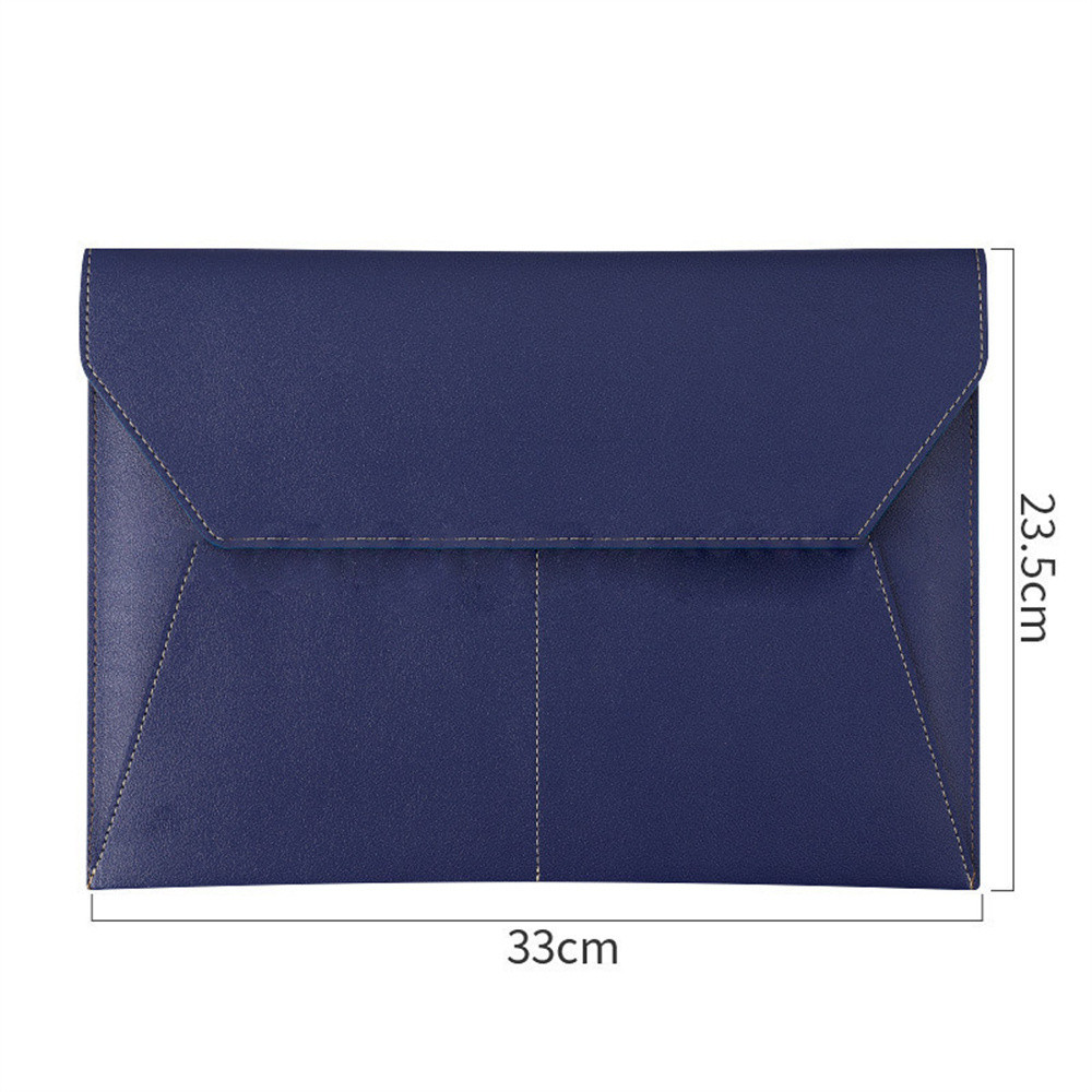 PU Leather Envelope Documents File A4 Paper File Bag Portable ...