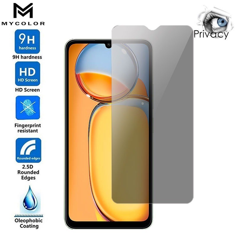 Privacy Tempered Glass For Redmi 13c 12 12c 11a 10 A3 A2 A2 A1 10 Plus 5g 4g 2024 2022 Shopee