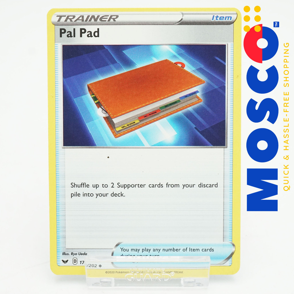 pal pad pokemon card 172/202 Pal Pad | Uncommon Reverse Holo Card | Sword & Shield (Base Se