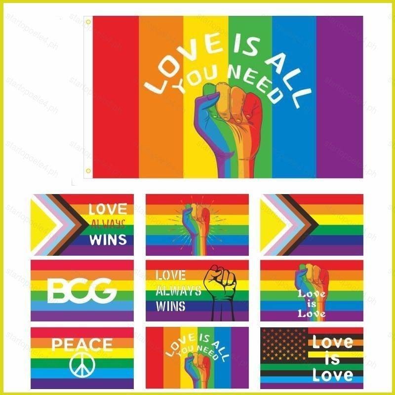 Snow 3x5ft Rainbow Flags Lgbt Colorful Flag 90x150cm Gay Pride Parade