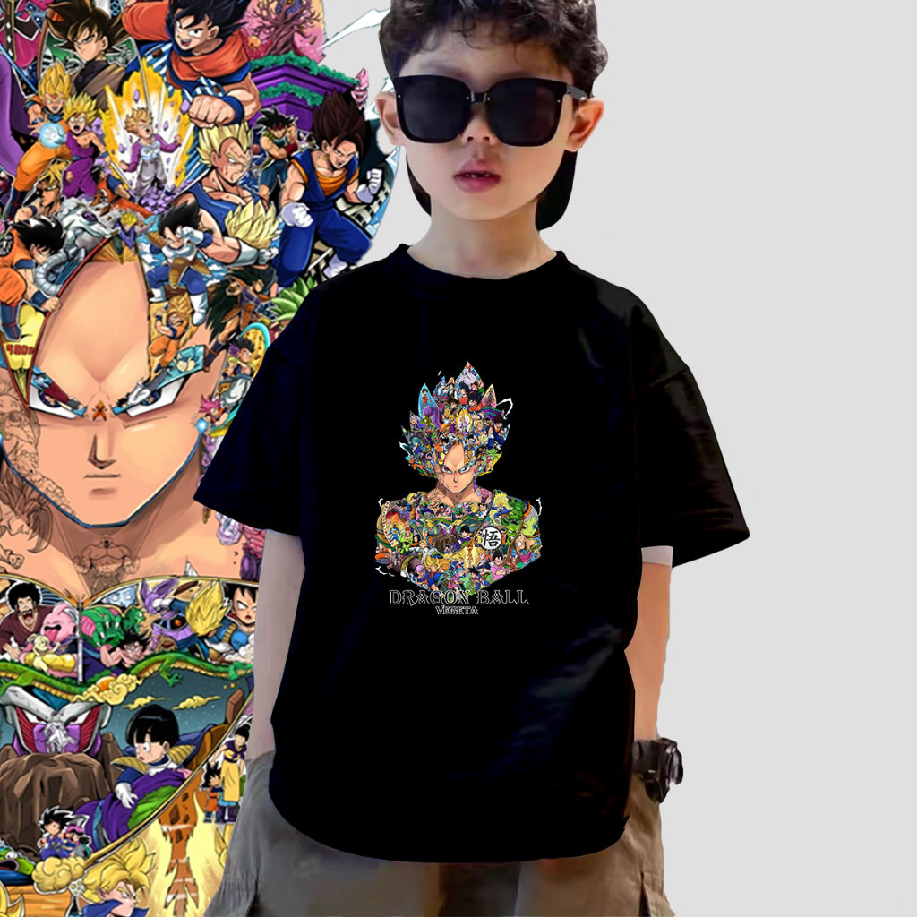 【HOT】 Children's Model Dragon Ball Members Akira Toriyama Printed T ...