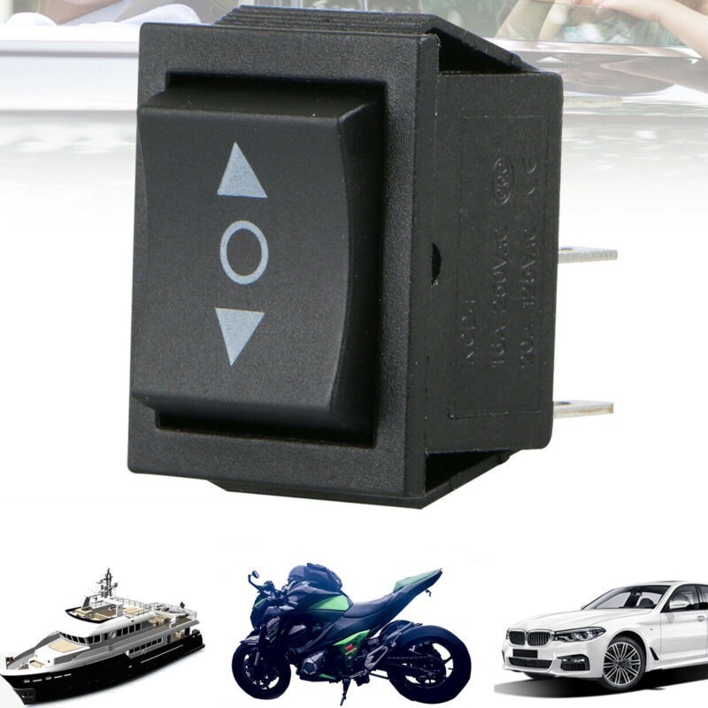 toolphDPDT 20 Amps Maintained 6 PIN ON / OFF / ON Instant Rocker Switch ...
