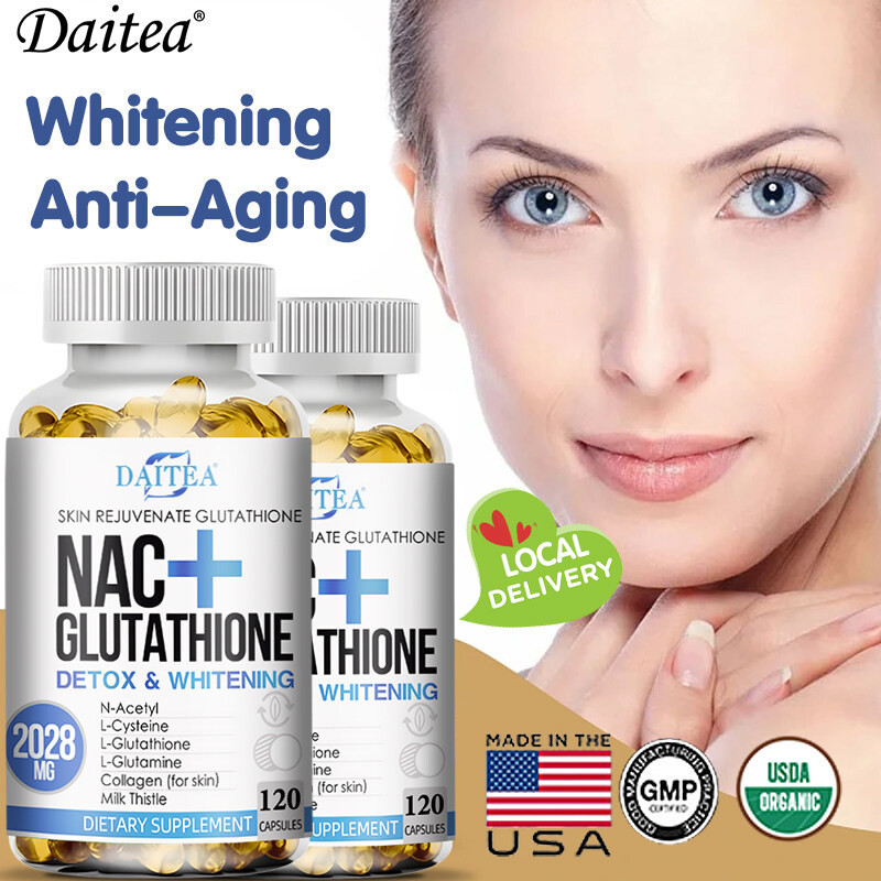 Daitea Glutathione Whitening Capsules Anti aging Collagen Skin