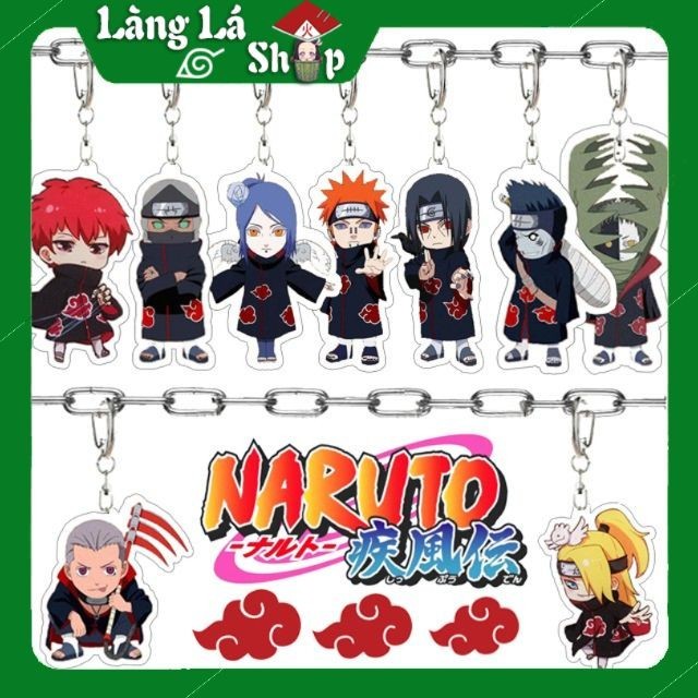 Genuine Mica rope keychain from anime Naruto (Akatsuki Organization ...