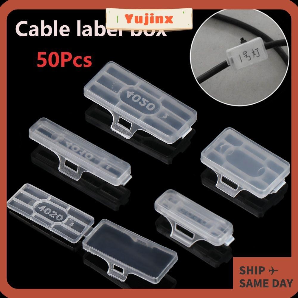 YUJINX 50Pcs Cable Labels Waterproof Useful Cable Tie Marker Tool ...